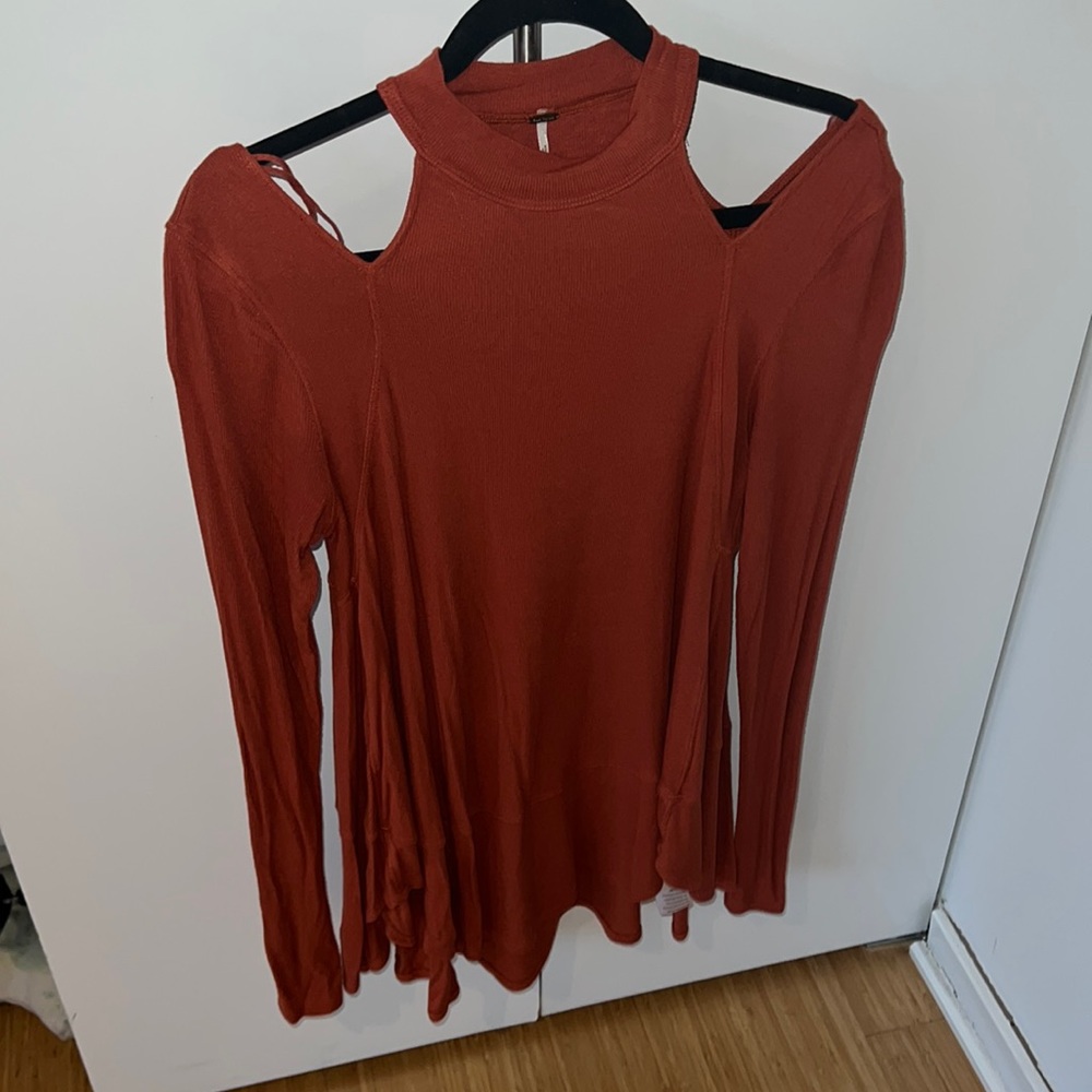 Free People off the shoulder cut out top